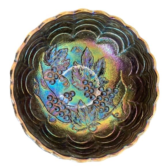 Vintage Imperial Berry/ Candy Bowl Scalloped Dessert Small - Picture 2 of 8